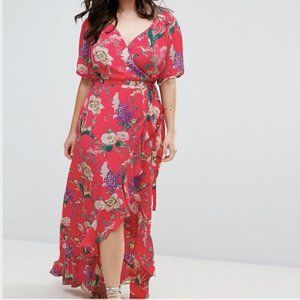 ASOS CURVE | Floral Maxi Wrap Dress
